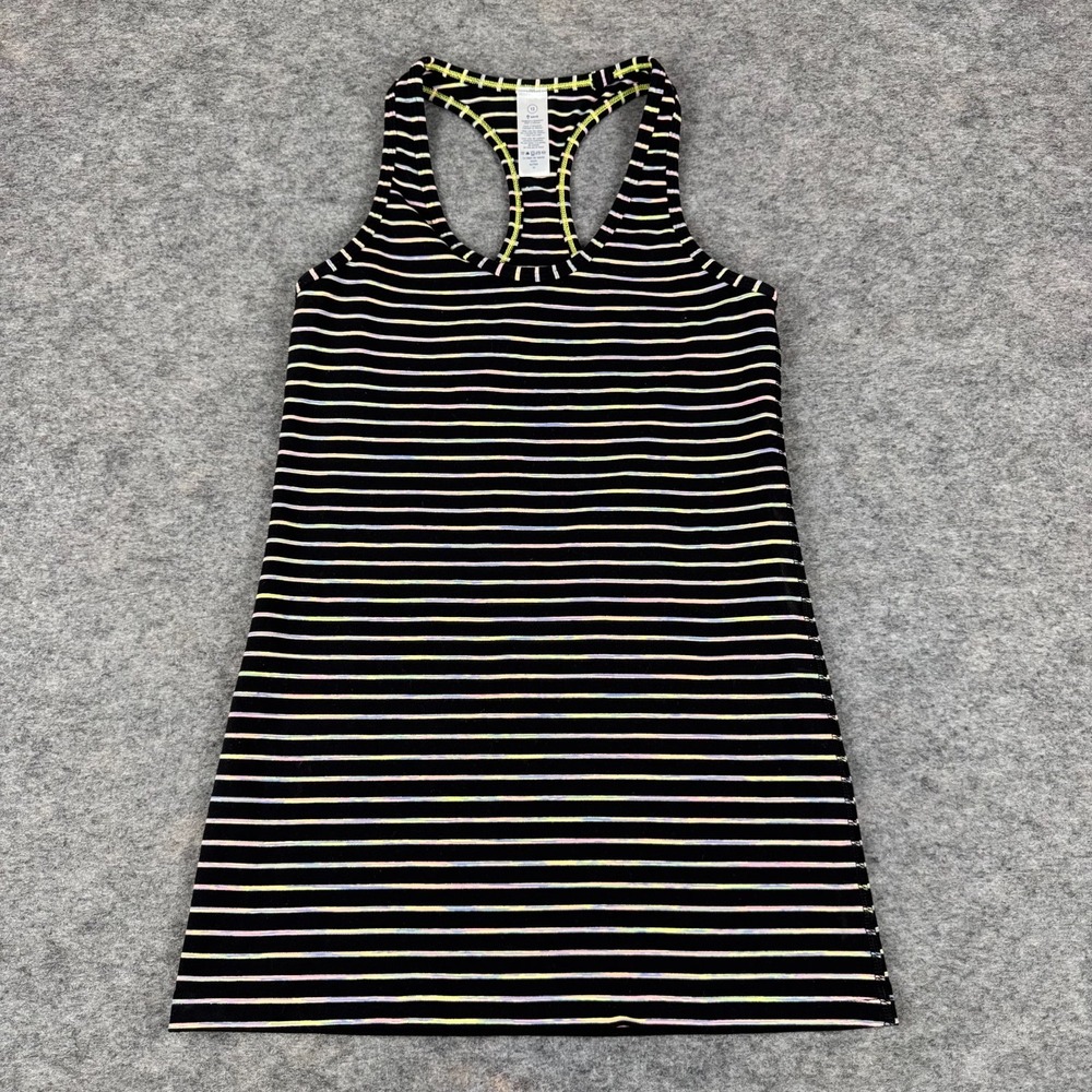 Ivivva By Lululemon Striped Racerback Tank Top Girls 12